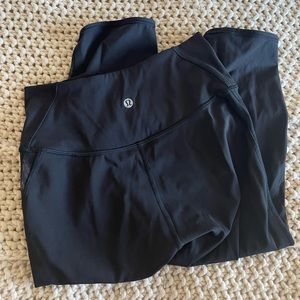 Lululemon super crop black leggings